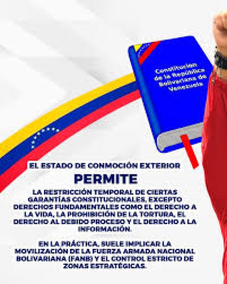 Venezuela activa la "Conmoción Exterior": El Estado se blinda ante la injerencia extranjera y endurece la defensa de la soberanía