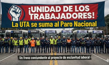¡Unidad de los trabajadores! La UTA se suma al Paro Nacional: Un freno contundente al proyecto de esclavitud laboral