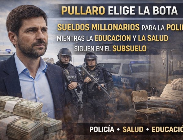 Pullaro elige la bota: Sueldos millonarios para la Policía mientras la educación y la salud siguen en el subsuelo