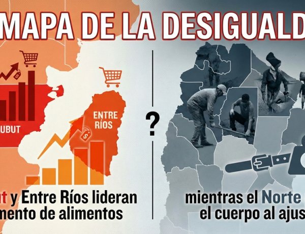 El mapa de la desigualdad: Chubut y Entre Ríos lideran el aumento de alimentos mientras el Norte pone el cuerpo al ajuste