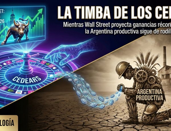 La timba de los Cedears: Mientras Wall Street proyecta ganancias récord para 2026, la Argentina productiva sigue de rodillase los que menos tienen.