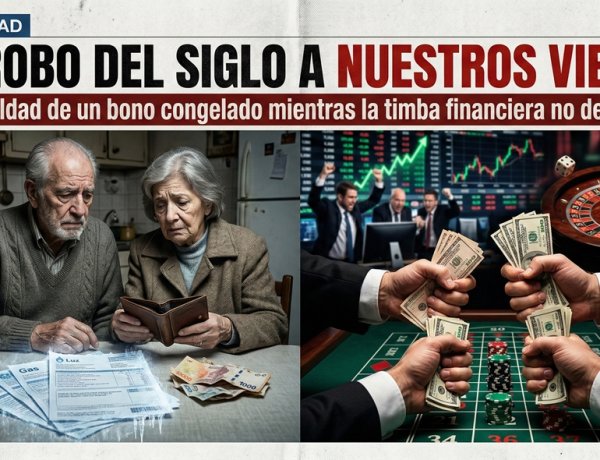 El robo del siglo a nuestros viejos: La crueldad de un bono congelado mientras la timba financiera no descansa