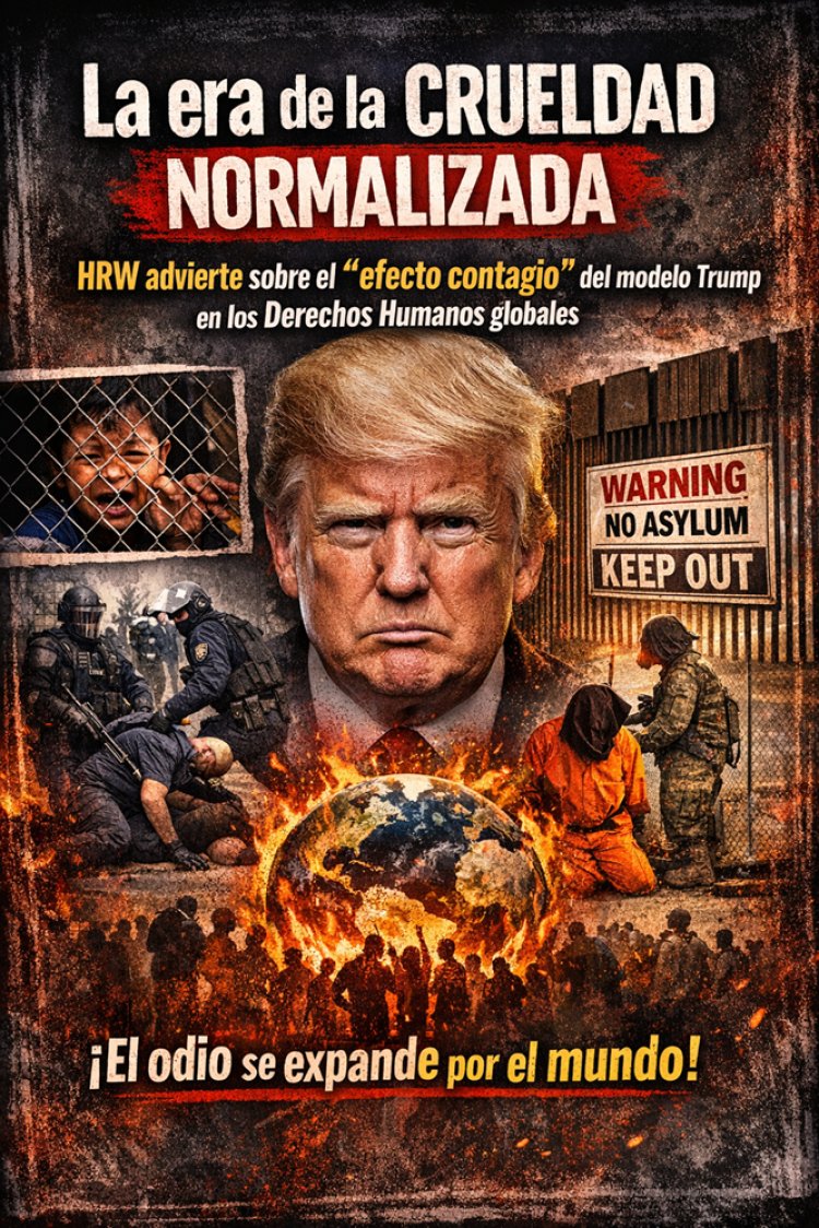 La era de la crueldad normalizada: HRW advierte sobre el "efecto contagio" del modelo Trump en los Derechos Humanos globales