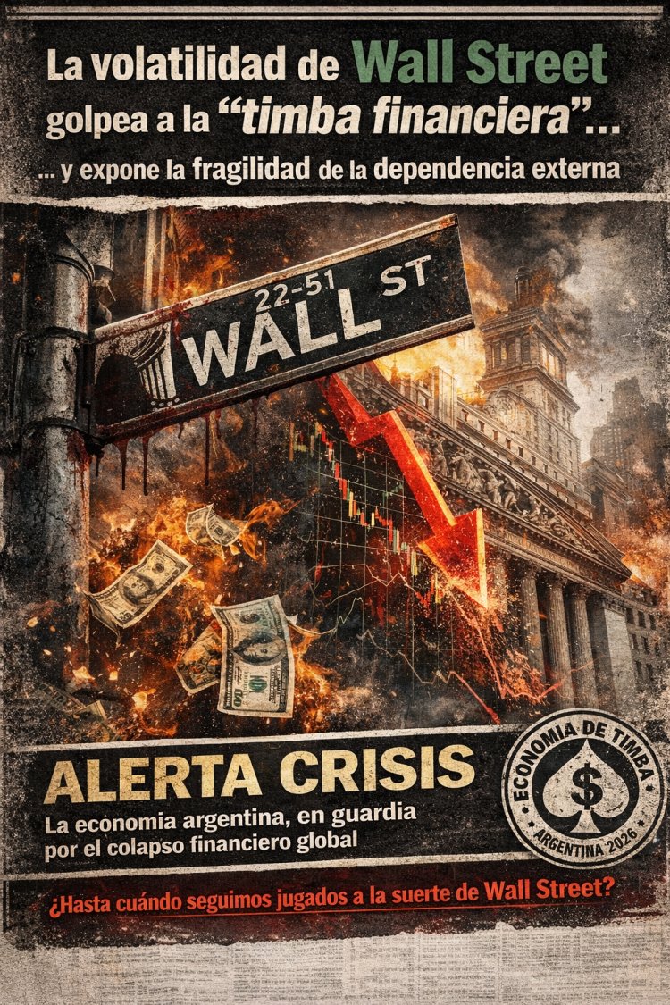 La volatilidad de Wall Street golpea a la "timba" financiera y expone la fragilidad de la dependencia externa