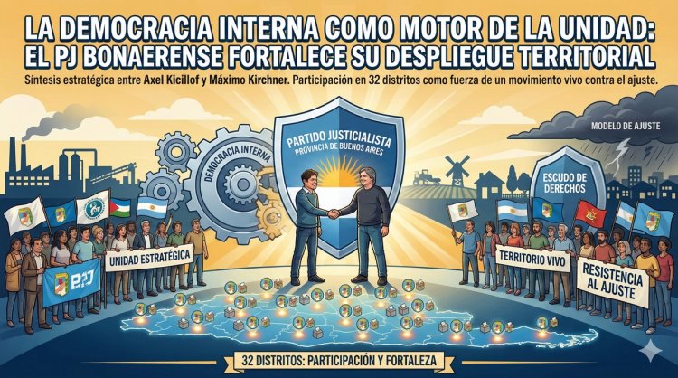 La democracia interna como motor de la unidad: El PJ Bonaerense fortalece su despliegue territorial