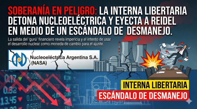 Soberanía en peligro: La interna libertaria detona Nucleoeléctrica y eyecta a Reidel en medio de un escándalo de desmanejo