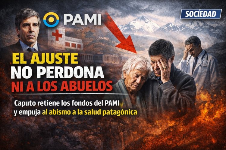 El ajuste no perdona ni a los abuelos: Caputo retiene los fondos del PAMI y empuja al abismo a la salud patagónica