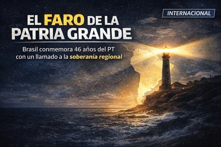 El Faro de la Patria Grande: Lula celebró los 46 años del PT con un llamado a blindar la soberanía frente al acecho de la reacción
