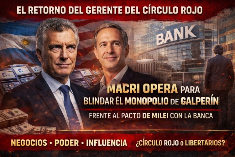 El retorno del "Gerente del Círculo Rojo": Macri opera para blindar el monopolio de Galperín frente al pacto de Milei con la banca
