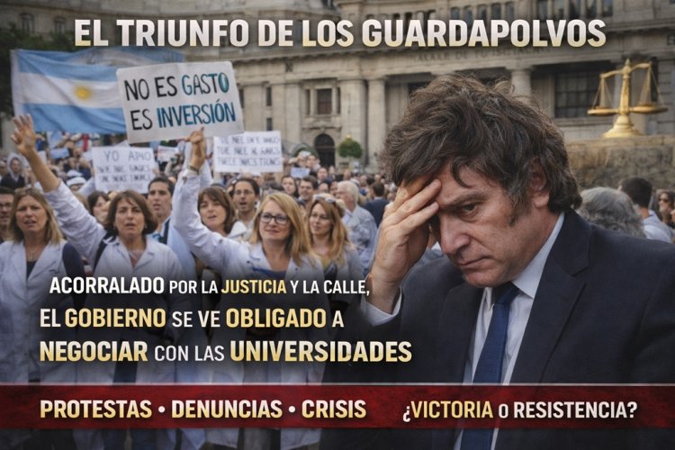 El triunfo de los guardapolvos: Acorralado por la Justicia y la calle, el Gobierno se ve obligado a negociar con las Universidades