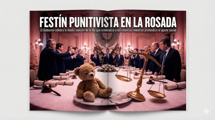 Festín Punitivista en la Rosada: El Gobierno celebra la media sanción de la ley que criminaliza a las infancias mientras profundiza el ajuste social