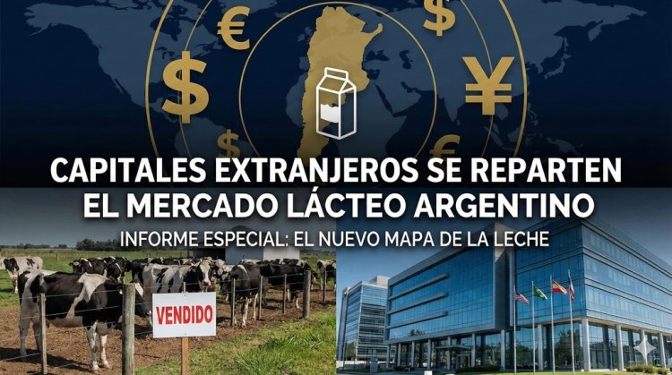Otra entrega de nuestra soberanía alimentaria: Capitales extranjeros se reparten el mercado lácteo argentino