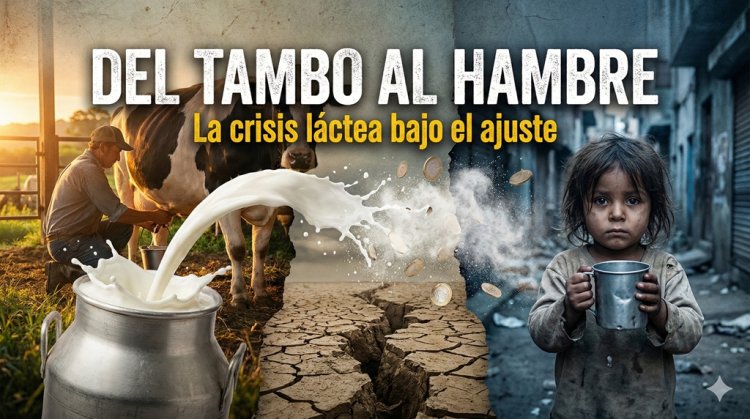 Del tambo al hambre: La crisis láctea bajo el ajuste