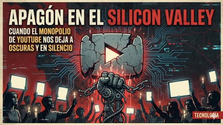 Apagón en el Silicon Valley: Cuando el monopolio de YouTube nos deja a oscuras y en silencio
