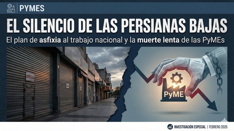 El silencio de las persianas bajas: El plan de asfixia al trabajo nacional y la muerte lenta de las PyMEs
