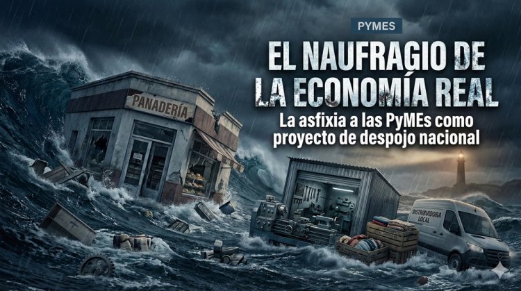 El naufragio de la economía real: La asfixia a las PyMEs como proyecto de despojo nacional