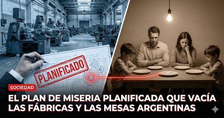 El plan de miseria planificada que vacía las fábricas y las mesas argentinas