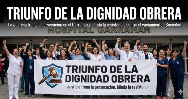 Triunfo de la dignidad obrera: La Justicia frena la persecución en el Garrahan y blinda la resistencia contra el vaciamiento