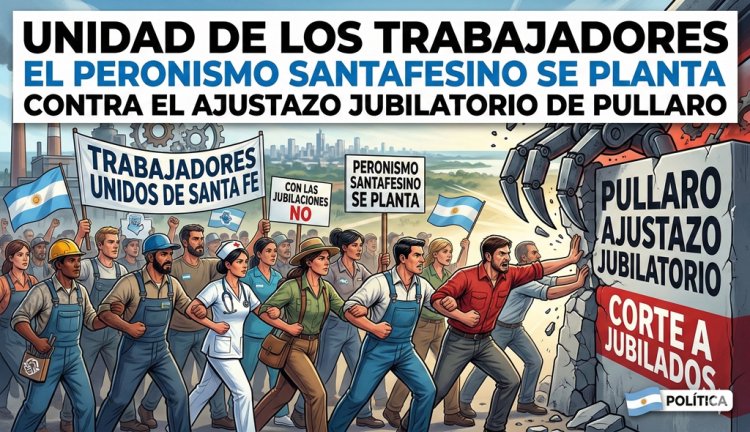 Unidad de los trabajadores: El Peronismo santafesino se planta contra el ajustazo jubilatorio de Pullaro