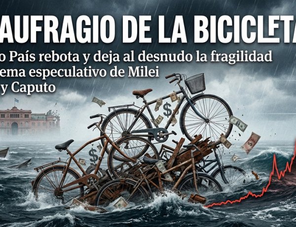 El naufragio de la "bicicleta": El Riesgo País rebota y deja al desnudo la fragilidad del esquema especulativo de Milei y Caputo