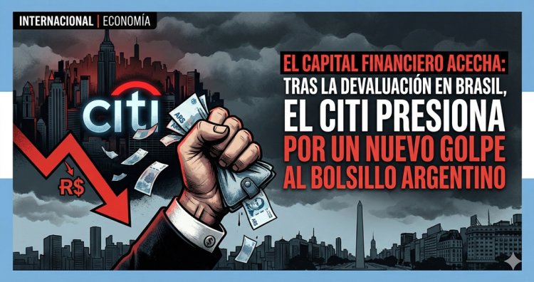 El capital financiero acecha: Tras la devaluación en Brasil, el Citi presiona por un nuevo golpe al bolsillo de los argentinos