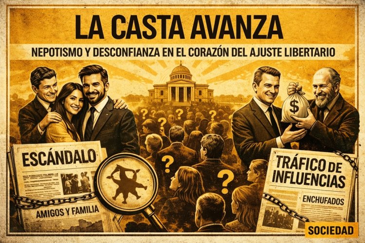 La casta avanza: Nepotismo y desconfianza en el corazón del ajuste libertario