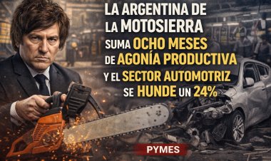 La Argentina de la "motosierra" suma ocho meses de agonía productiva y el sector automotriz se hunde un 24%