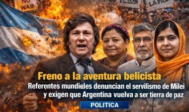 Freno a la aventura belicista: Referentes mundiales denuncian el servilismo de Milei y exigen que Argentina vuelva a ser tierra de paz