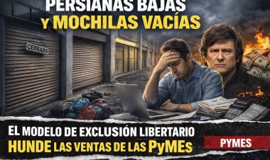 Persianas bajas y mochilas vacías: El modelo de exclusión libertario hunde las ventas de las PyMEs