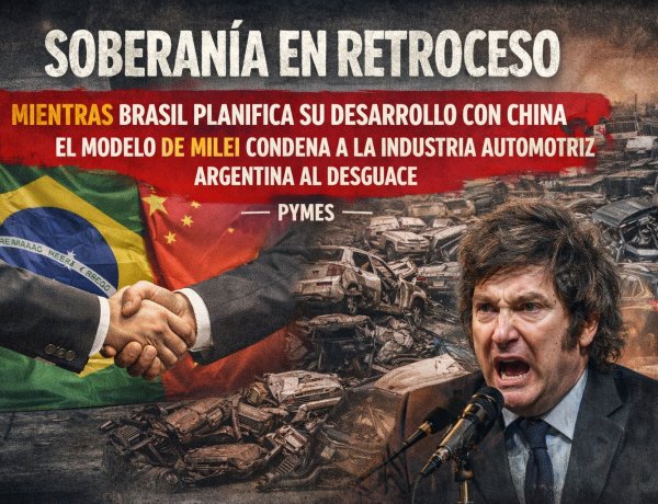 Soberanía en retroceso: Mientras Brasil planifica su desarrollo con China, el modelo de Milei condena a la industria automotriz argentina al desguace