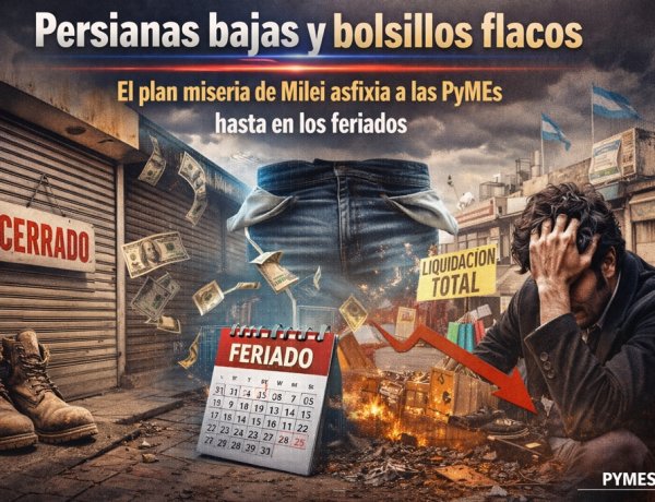Persianas bajas y bolsillos flacos: El "plan miseria" de Milei asfixia a las PyMEs hasta en los feriados