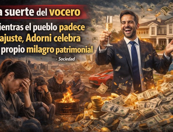 La "suerte" del vocero: Mientras el pueblo padece el ajuste, Adorni celebra su propio "milagro" patrimonial