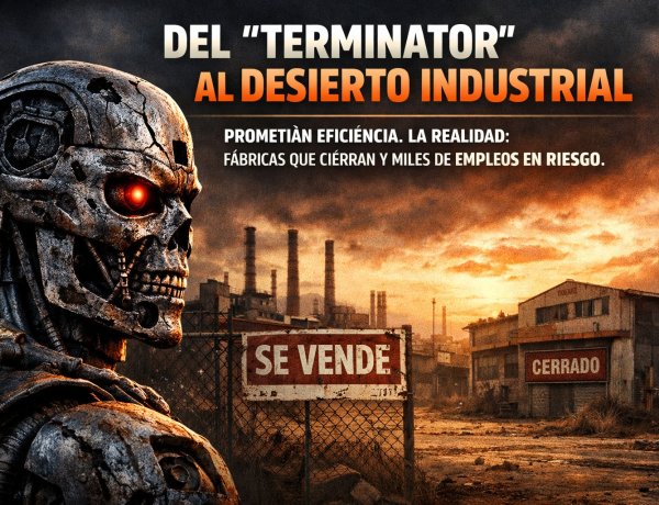 El mito del "Terminator" y la realidad del desierto industrial: el plan sistemático para una Argentina sin fábricas