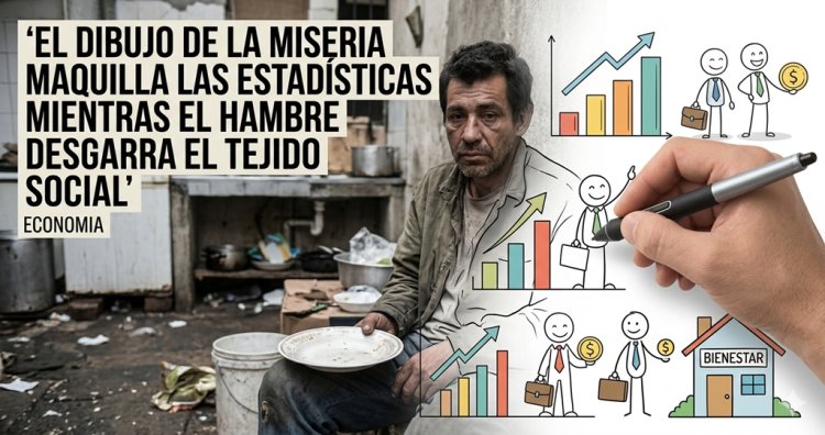 El dibujo de la miseria: Milei maquilla las estadísticas mientras el hambre desgarra el tejido social