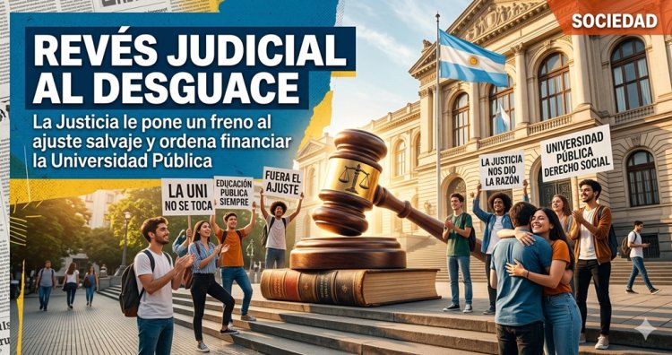 Revés judicial al desguace: La Justicia le pone un freno al ajuste salvaje y ordena financiar la Universidad Pública