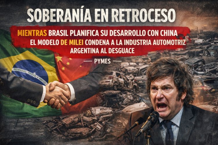 Soberanía en retroceso: Mientras Brasil planifica su desarrollo con China, el modelo de Milei condena a la industria automotriz argentina al desguace