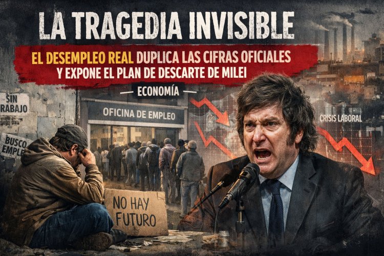 La tragedia invisible: El desempleo real duplica las cifras oficiales y expone el plan de descarte de Milei