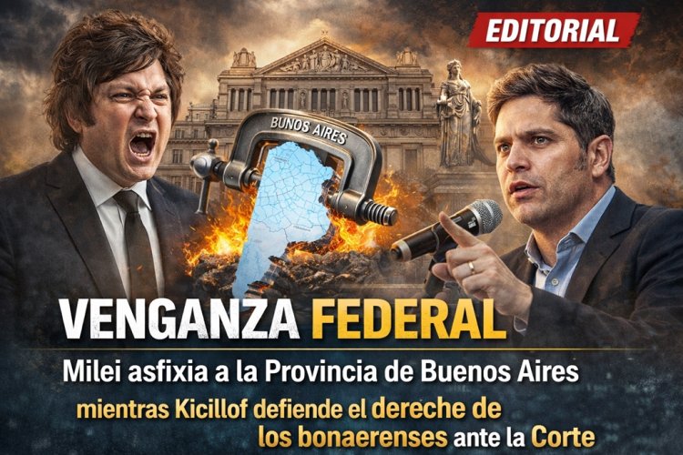 Venganza federal: Milei asfixia a la Provincia de Buenos Aires mientras Kicillof defiende el derecho de los bonaerenses ante la Corte