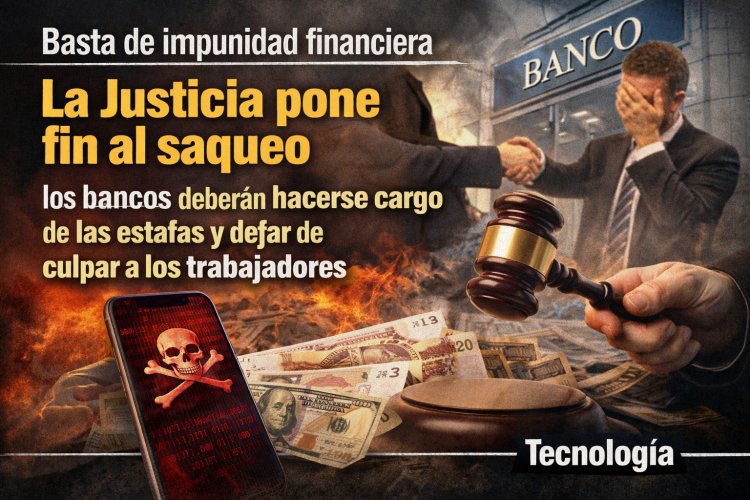 ¡Basta de impunidad financiera! La Justicia pone fin al saqueo: los bancos deberán hacerse cargo de las estafas y dejar de culpar a los trabajadores