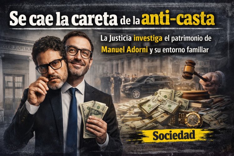 Se cae la careta de la "anti-casta": La Justicia investiga el patrimonio de Manuel Adorni y su entorno familiar