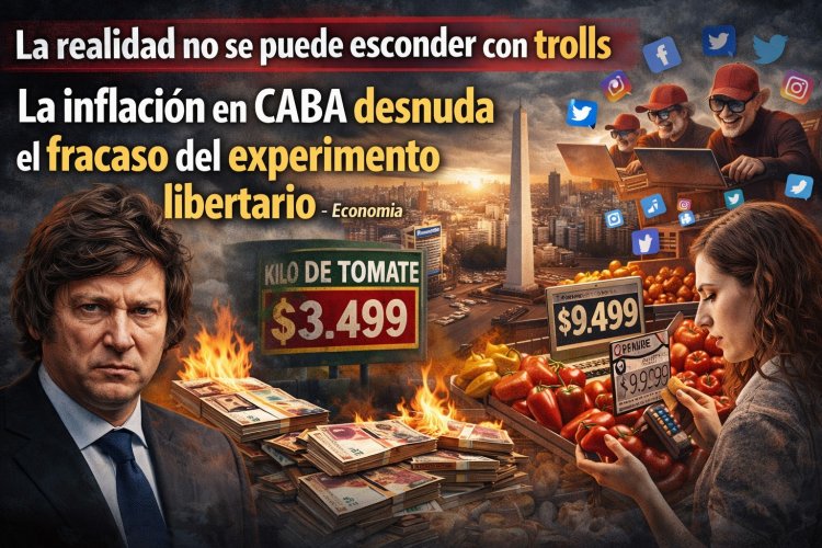 La realidad no se puede "esconder" con trolls: La inflación en CABA desnuda el fracaso del experimento libertario