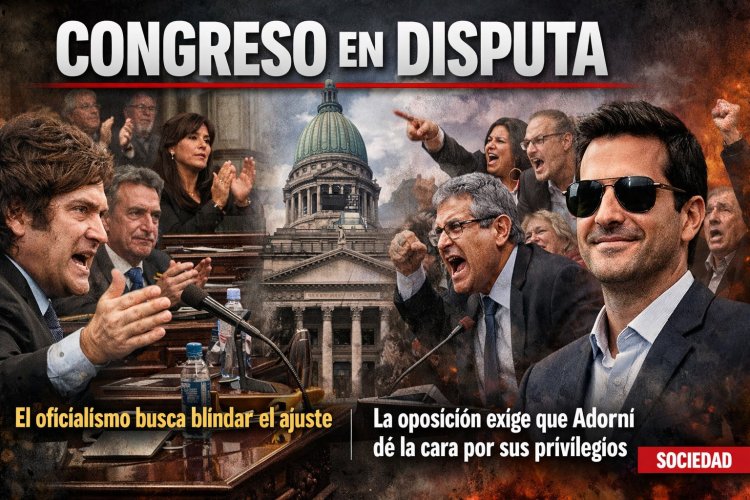 Congreso en disputa: El oficialismo busca blindar el ajuste mientras la oposición exige que Adorni dé la cara por sus privilegios