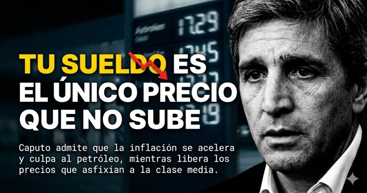 La “excusa” del barril: Caputo proyecta una inflación de marzo al alza y descarga el costo sobre los sectores populares