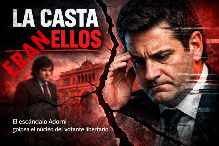 El derrumbe del relato: El "Escándalo Adorni" fractura la base electoral de Milei y desnuda la estafa de la casta libertaria