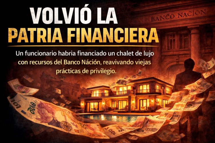 El retorno de la "patria financiera": Denuncian que un alto funcionario del Palacio de Hacienda se financió un chalet de lujo con el Banco Nación
