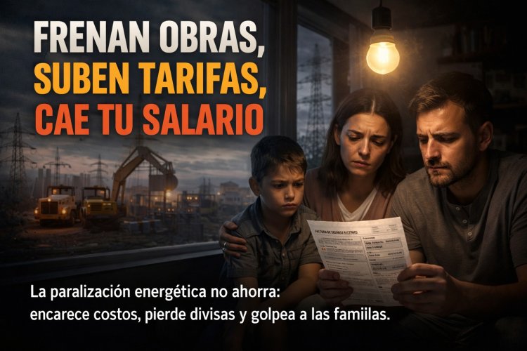 El costo del ajuste: la parálisis de obras energéticas licúa divisas y asfixia el bolsillo popular