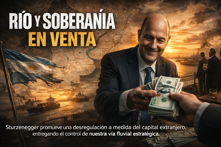 El desguace de la soberanía fluvial: Sturzenegger y una desregulación a la medida del capital transnacional