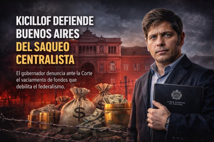Federalismo bajo asedio: Kicillof lleva ante la Corte el reclamo por el saqueo a las arcas bonaerenses