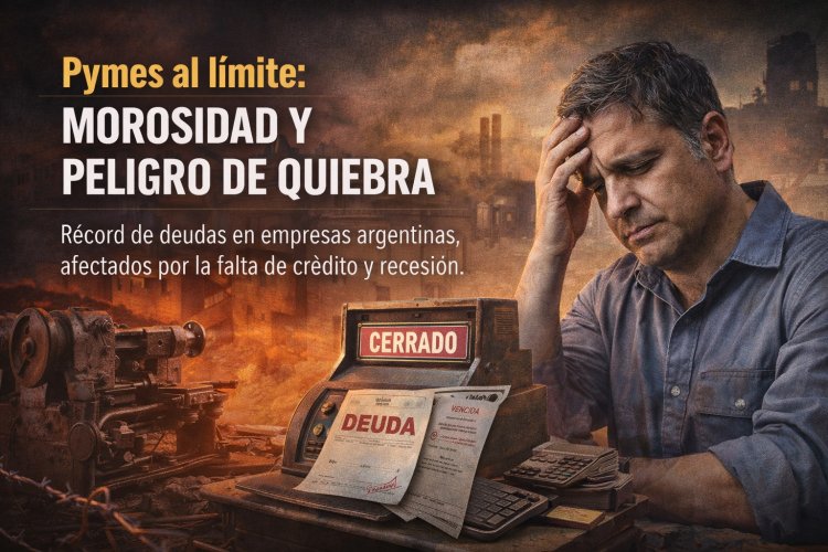 La asfixia del capital nacional: morosidad récord en PyMEs y el riesgo de un desierto productivo