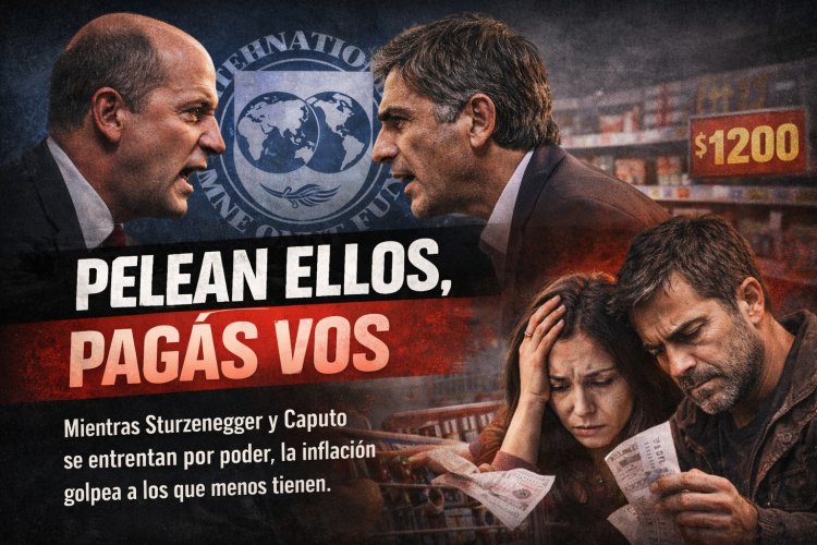 La grieta que el FMI no cierra: Sturzenegger avanza sobre Caputo mientras la inflación golpea a los de abajo